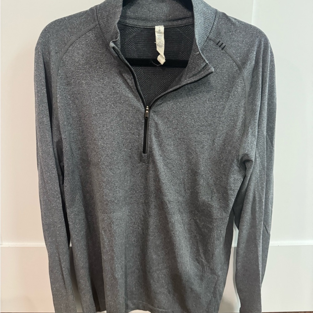 Men’s lululemon  Gray Quarter-Zip Sweater